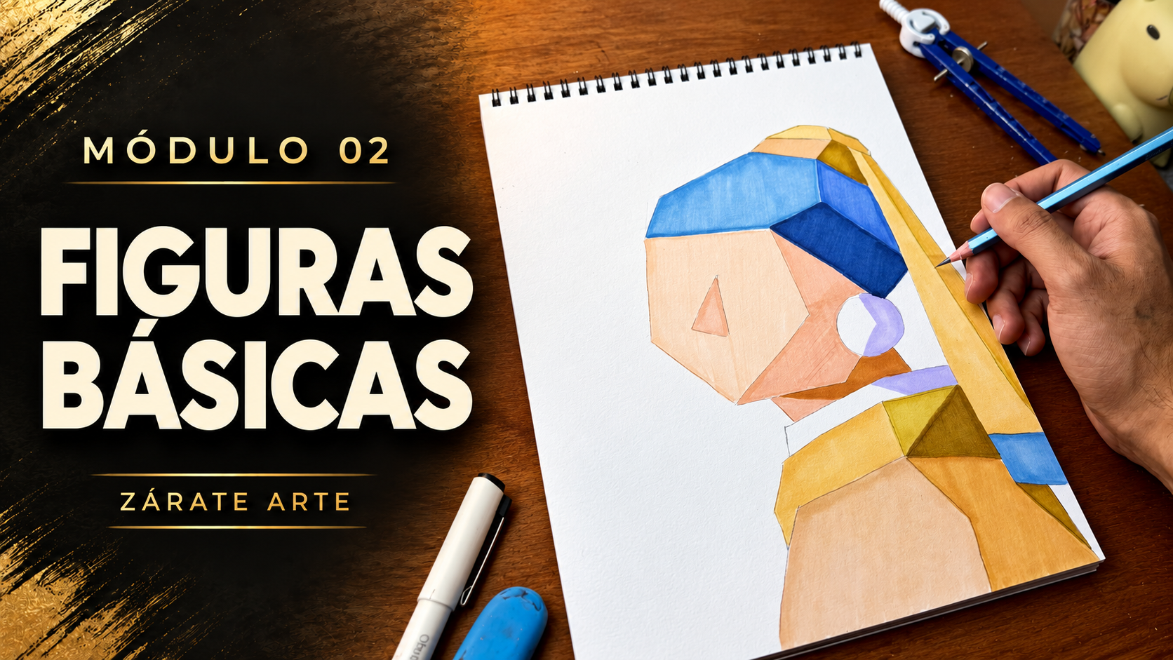 Portada del módulo 02 de dibujo de Zárate Arte