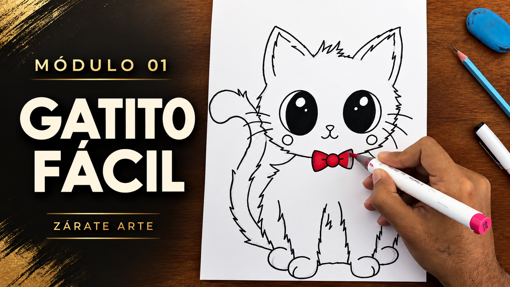 Portada del módulo 01 de dibujo de Zárate Arte