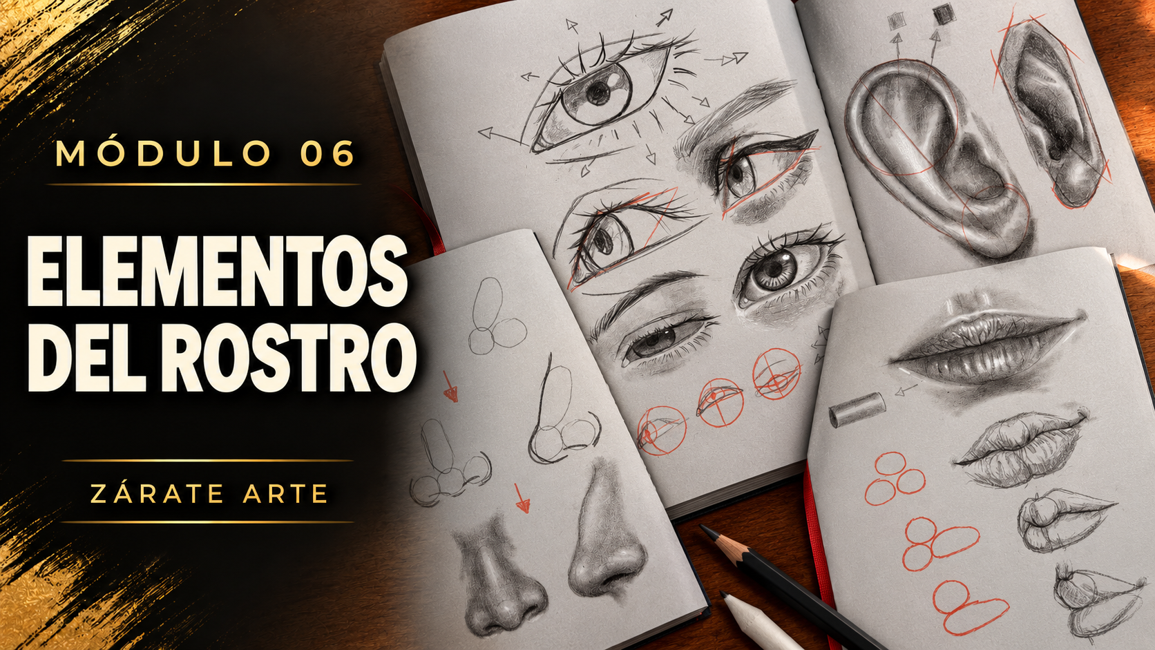 Portada del módulo 06 de dibujo de Zárate Arte
