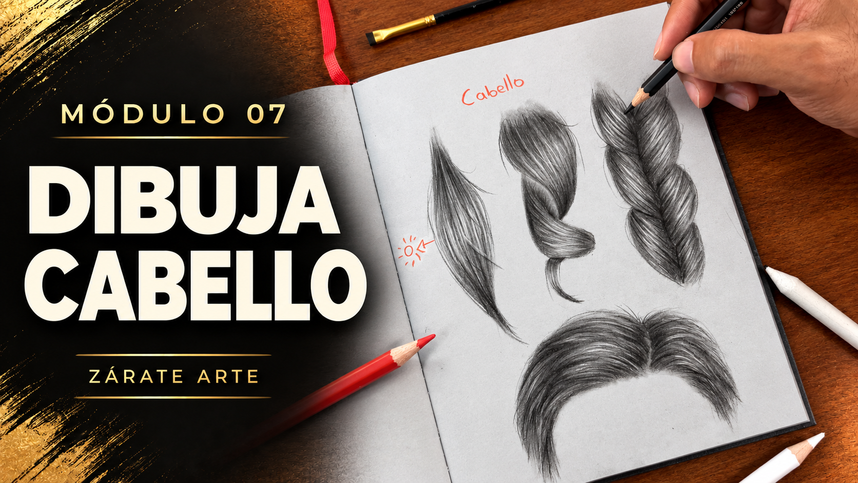Portada del módulo 07 de dibujo de Zárate Arte